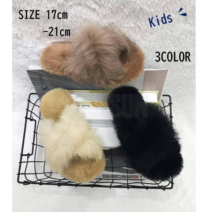 在庫処分セール 2個購入で1個おまけ 子供靴　ファーサンダル　女の子　送料無料　アウトレット品　キッズ　　お洒落　ファー靴　もこもこ　ボア　スリッパ |  | 01