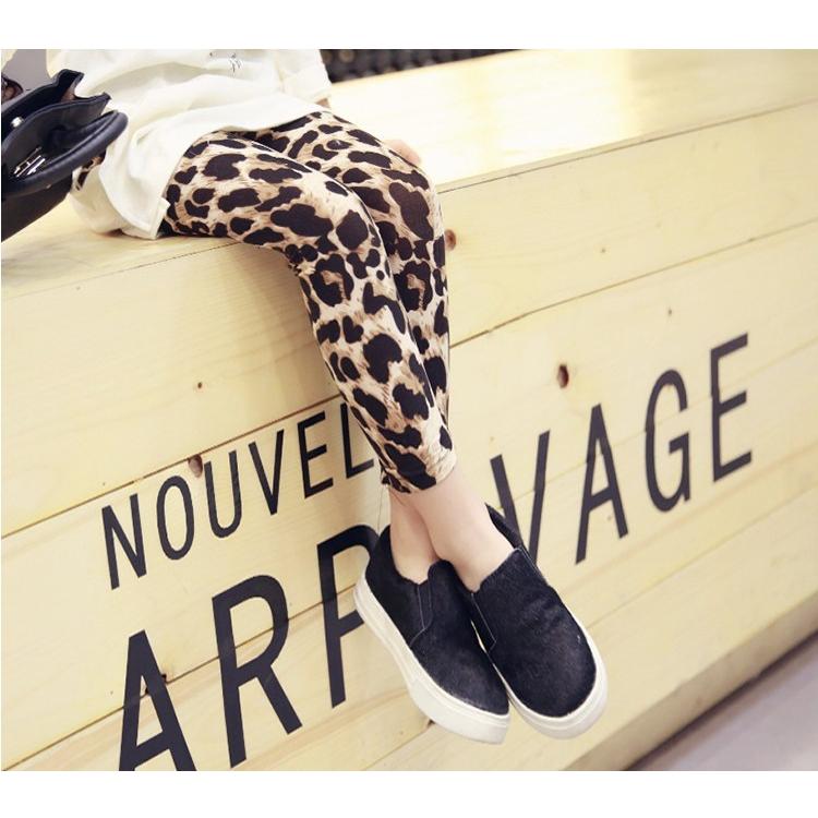 子供服　レオパード　レギンス　ヒョウ柄　キッズ　スパッツ　タイツ　女の子 | 