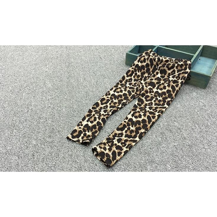 子供服　レオパード　レギンス　ヒョウ柄　キッズ　スパッツ　タイツ　女の子 |  | 02