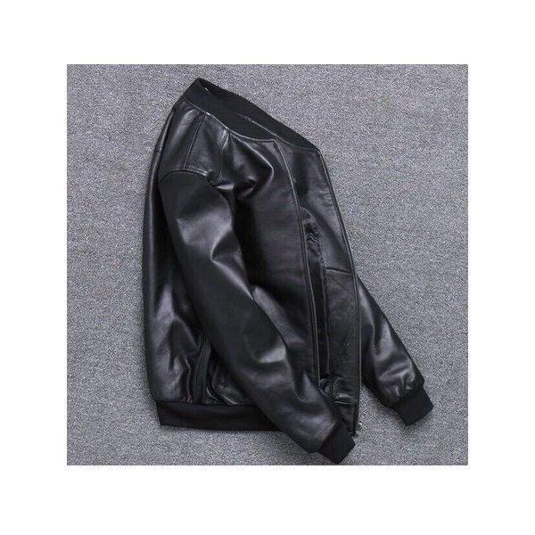 Seal限定商品 ッション アウター ブルゾン 羊革 レザージャケットchqb032 チェスターコート サイズ M