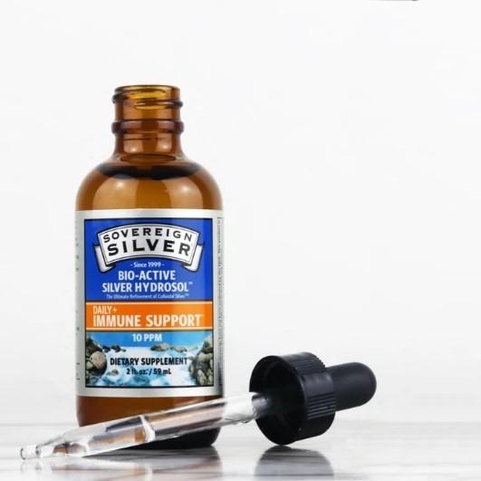 コロイダルシルバー 高濃度 2000ppm 59ml Sovereign Silver コロイダルシルバー 銀サプリメント Colloidal 2oz