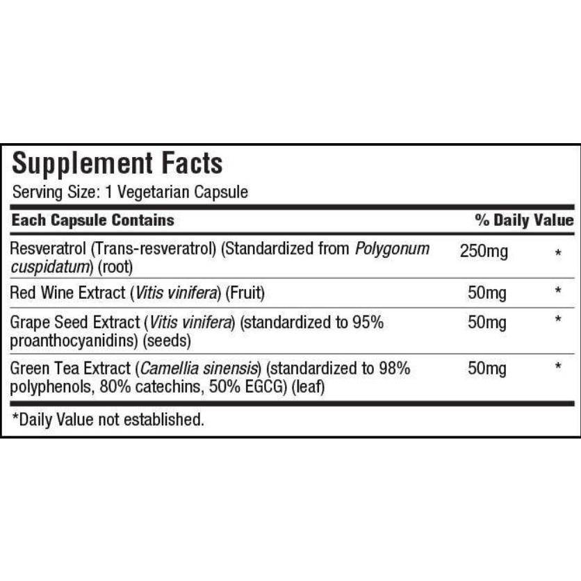 レスベラトロールプラス 250mg 140ベジカプセル入り TRUNATURE社製｜eastwestshop｜02