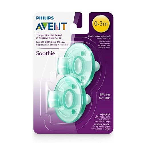 Philips フィリップス　Avent Soothie Pacifier　おしゃぶり 0‐3ヶ月用　グリーン2個入り｜eastwestshop