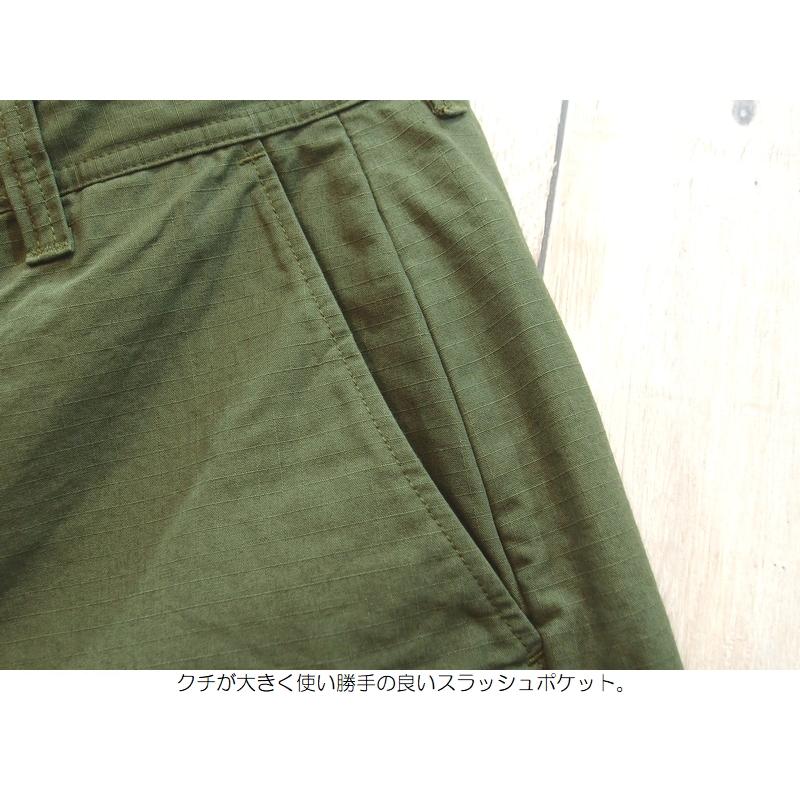 桃太郎ジーンズ（MOMOTARO JEANS） 'GTB'リップストップショートパンツ