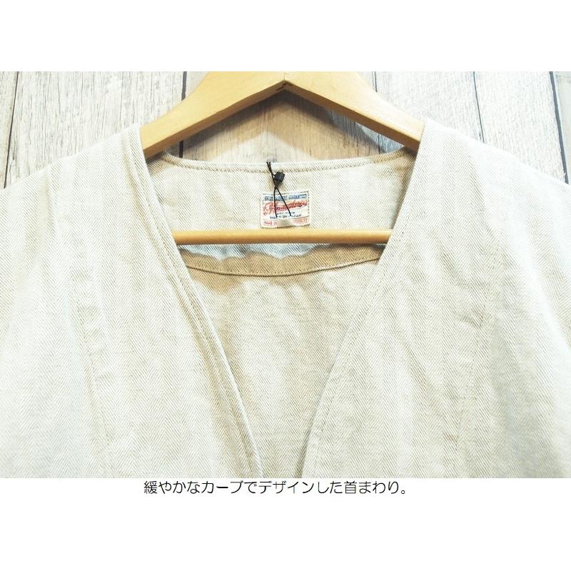 桃太郎ジーンズ（MOMOTARO JEANS） ヘリンボーンコットンリネン