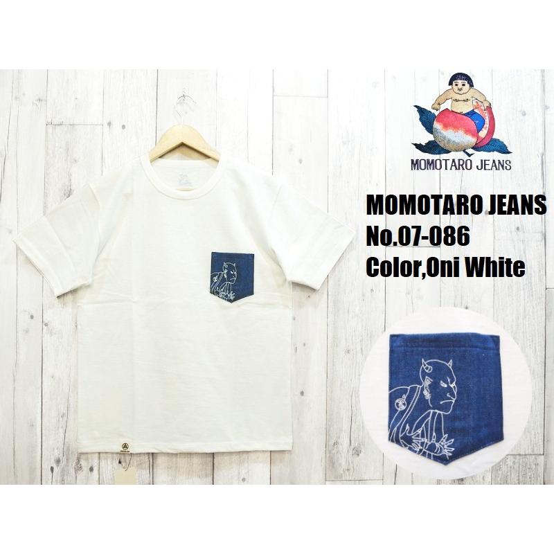 桃太郎ジーンズ（MOMOTARO JEANS） 写楽プリントデニムポケットT