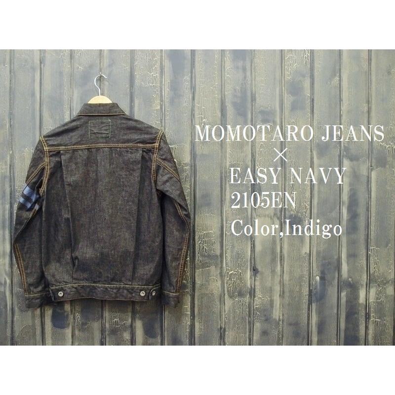 桃太郎ジーンズ 【EASY NAVY別注】2ndタイプ10ozデニムジャケット MOMOTARO JEANS EASY NAVY 2105EN｜easy-navy｜02