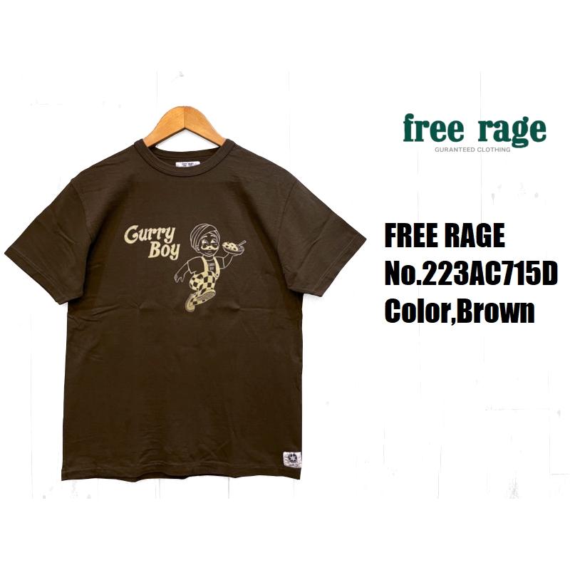 フリーレイジ 'Curry Boy'リサイクルコットンＴシャツ FREE RAGE EASY NAVY 半袖 国産 日本製 223AC715D メンズ アメカジ 送料無料｜easy-navy｜03