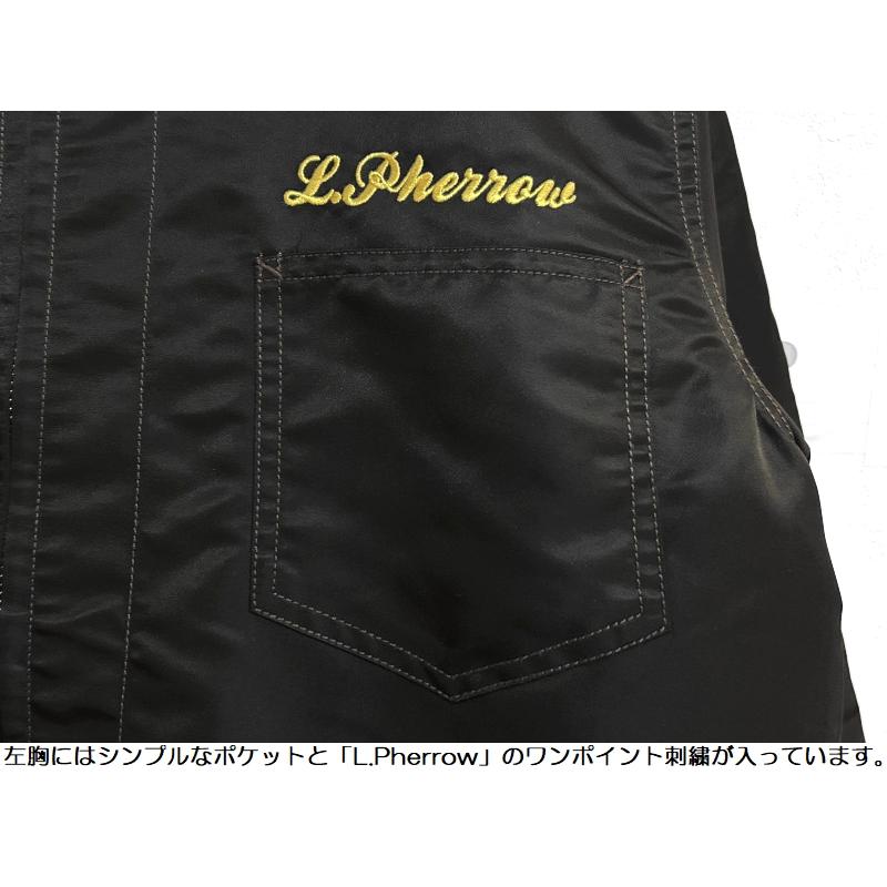 フェローズ 'L.Pherrow'ナイロンツアージャケット Pherrow's EASY NAVY 24W-PATJ1 コーチジャケット 長袖 国産 日本製 メンズ アメカジ 送料無料の画像