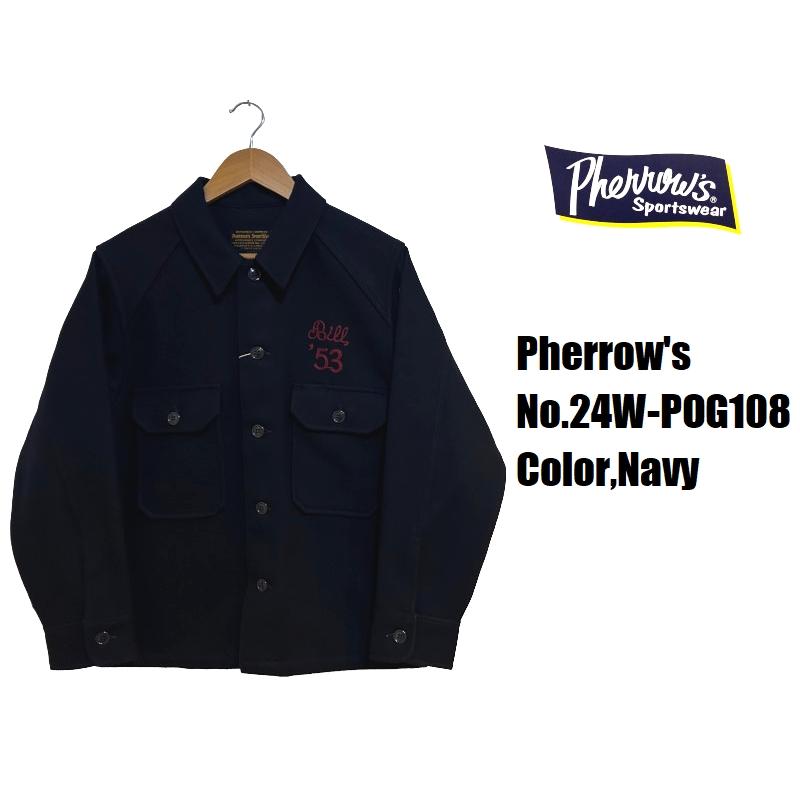 Pherrow's（フェローズ） 'Bill'53'ウールシャツジャケット Pherrow's