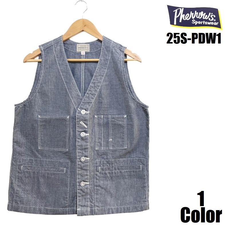 Pherrow's（フェローズ） ピンチェックワークベスト Pherrow's EASY