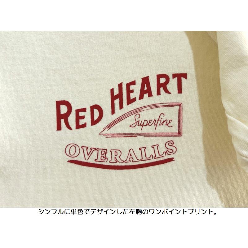 Pherrow's（フェローズ） 'RED HEART' ヘンリーネックTシャツ