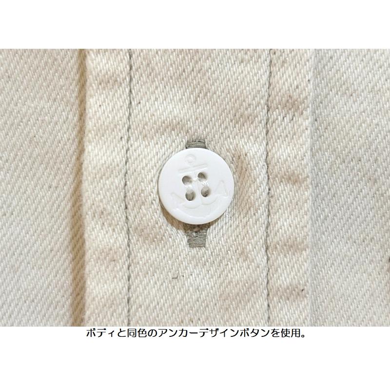 Pherrow's（フェローズ） 'U.S.NAVY'コットンリネンデニムシャツ