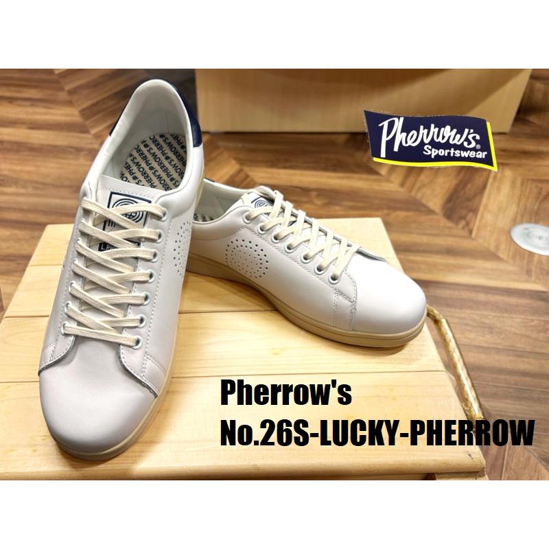 kaz プロフィール確認してください‼︎ Pherrow's フェローズ Pherrow's（フェローズ） 'LUCKY PHERROW'スムースレザースニーカー