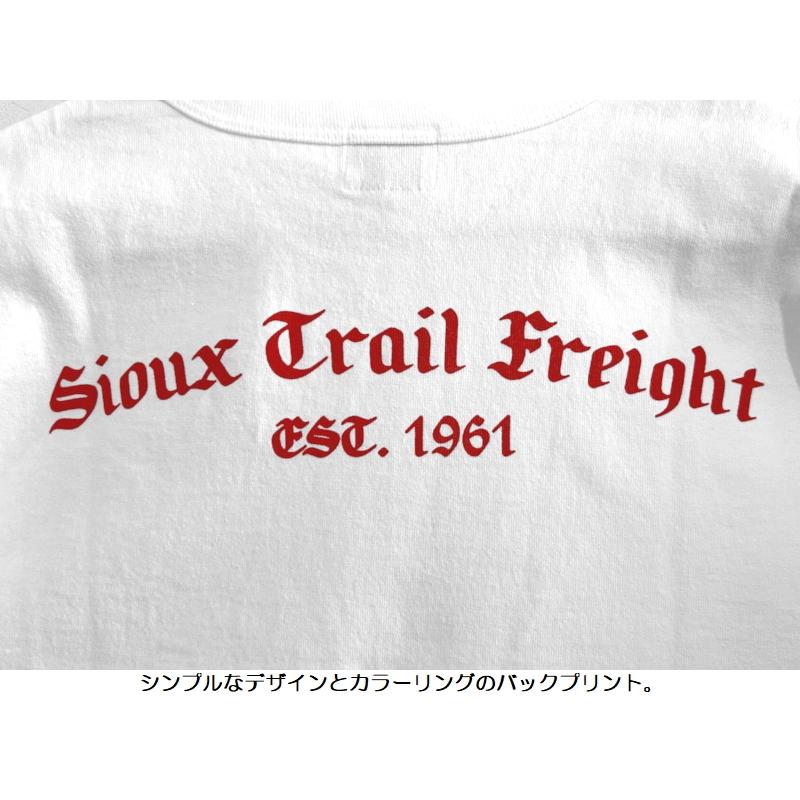 Pherrow's（フェローズ） 'SiouxTrailFreight'プリントTシャツ