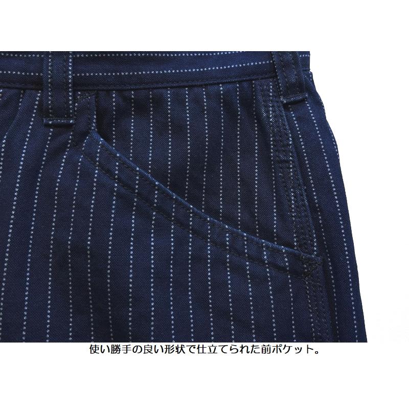 UES（ウエス） インディゴウォバッシュショーツ UES EASY NAVY 45D-I