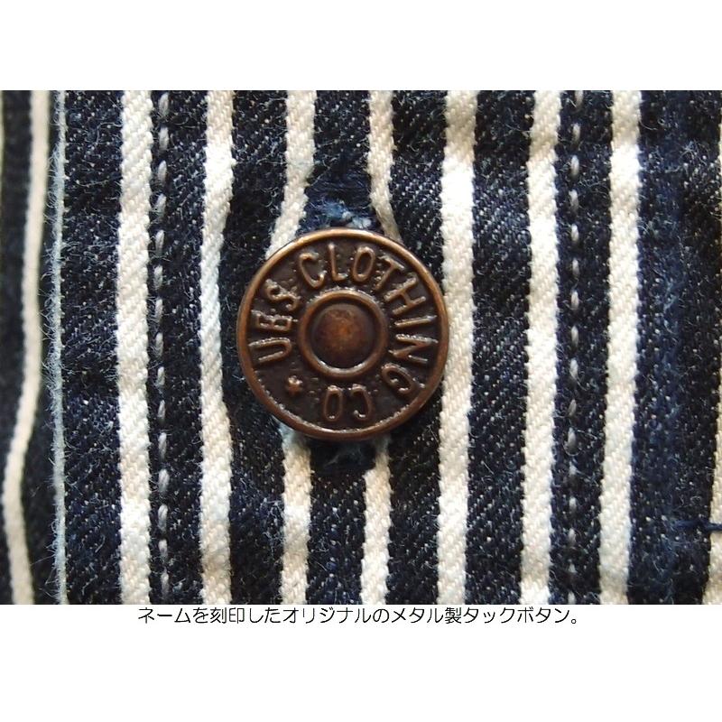 UES ウエス ヒッコリートラベリングシャツ EASY NAVY 500-TS-H