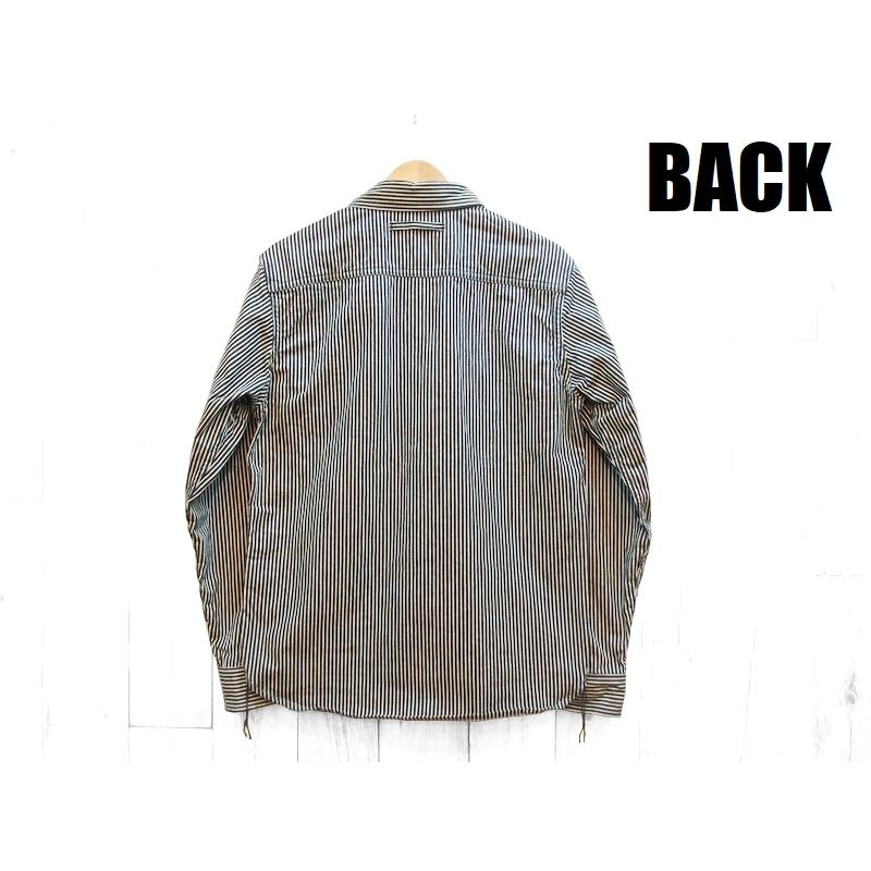 UES ウエス ヒッコリートラベリングシャツ EASY NAVY 500-TS-H