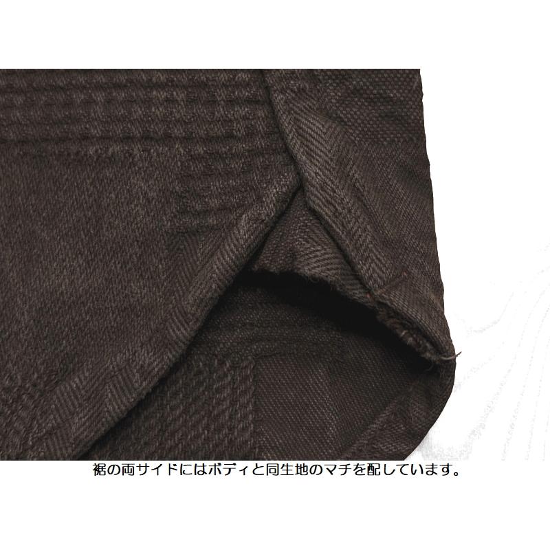 ステュディオ・ダ・ルチザン 奄美泥染BOROジャガードシャツ STUDIO D'ARTISAN 長袖 EASY NAVY 5717 国産 日本製 メンズ アメカジ 送料無料の画像