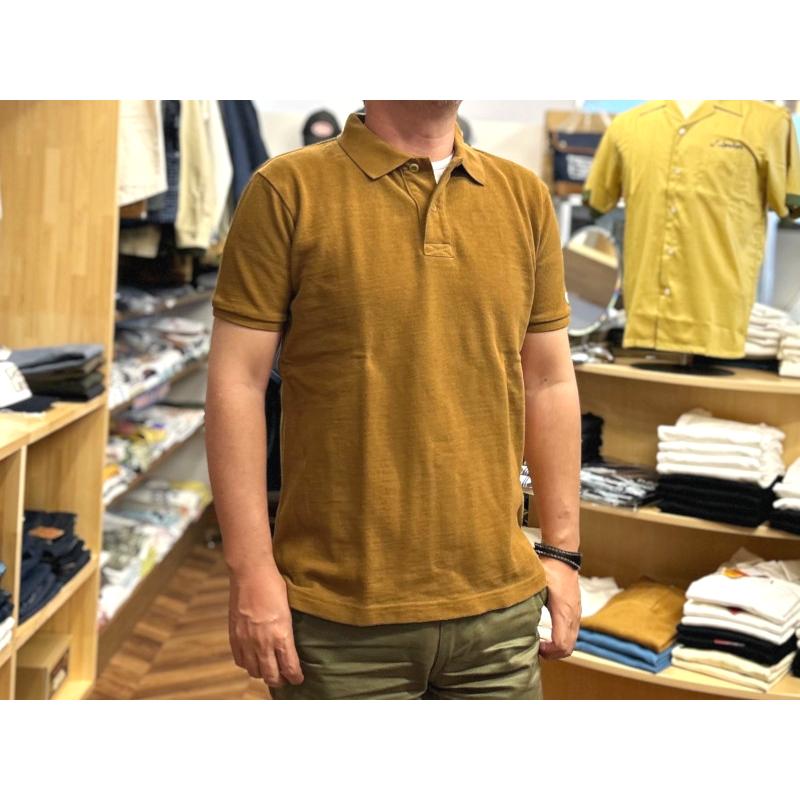 UES（ウエス） 吊編み鹿の子ポロシャツ UES EASY NAVY 67LW 半袖 国産