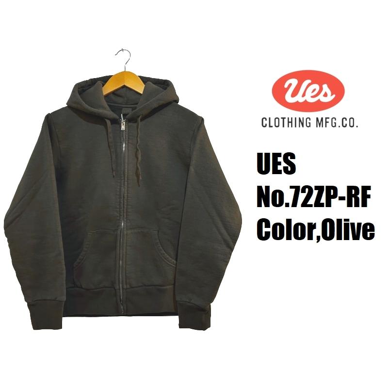 UES（ウエス） スウェットフルジップパーカー UES EASY NAVY 72ZP-RF 