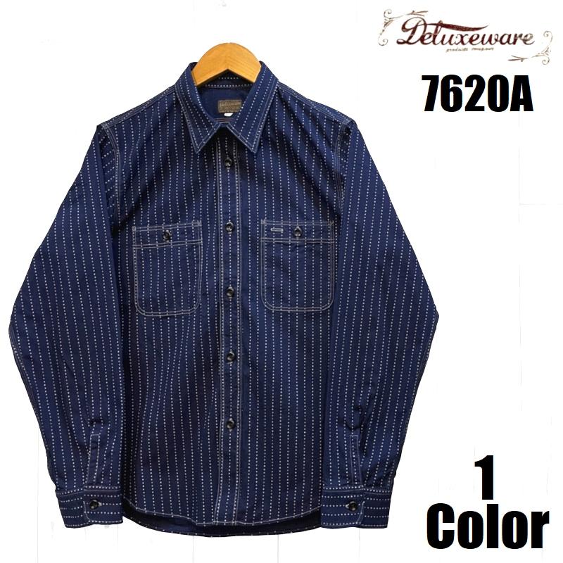 【US.Lサイズ】デラックスウエア　7620A 期中　ウォバッシュシャツUS.L DELUXEWARE デラックスウエア 'REAL VINTAGE'ウォバッシュワーク