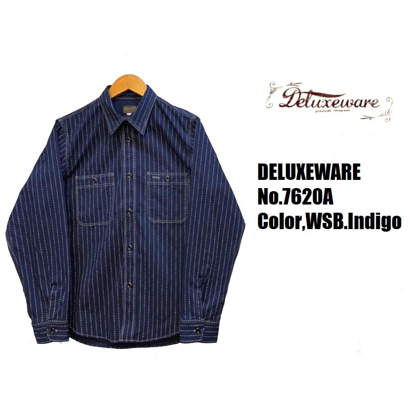 【US.Lサイズ】デラックスウエア　7620A 期中　ウォバッシュシャツUS.L DELUXEWARE デラックスウエア 'REAL VINTAGE'ウォバッシュワーク
