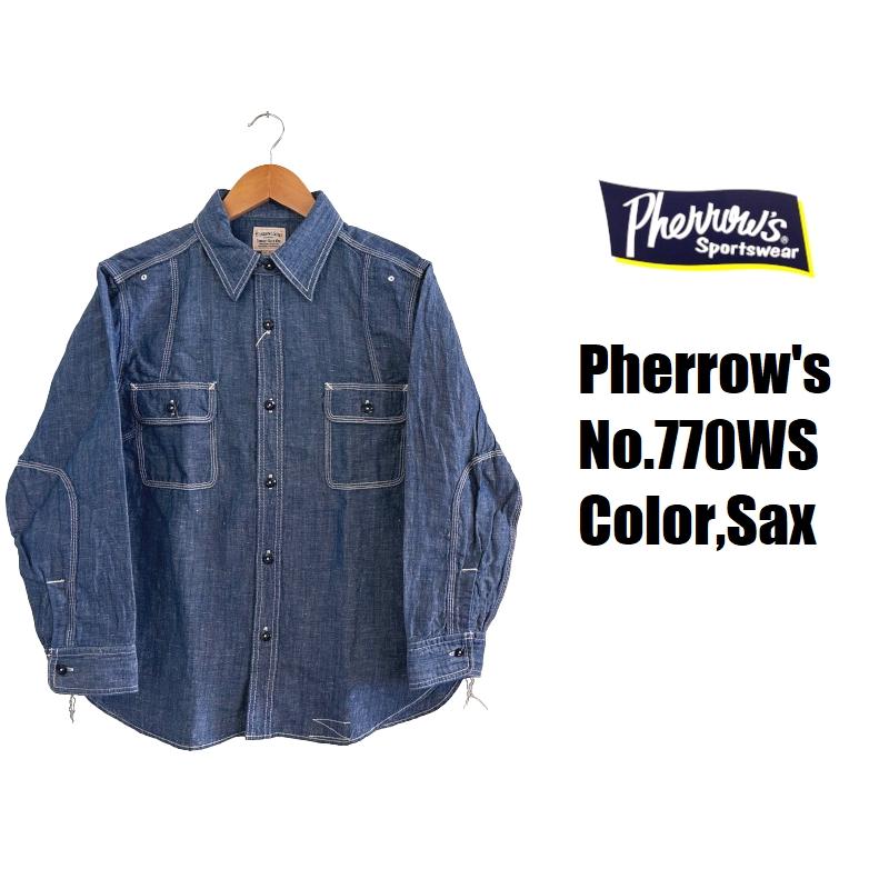 Pherrow's フェローズ '40年代モデルワークシャツ EASY NAVY 770WS