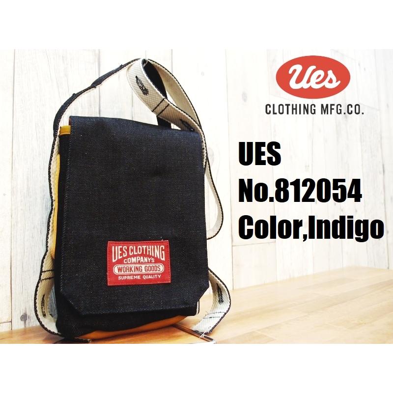 UES ウエス 23ozデニムショルダーポーチ EASY NAVY 812054