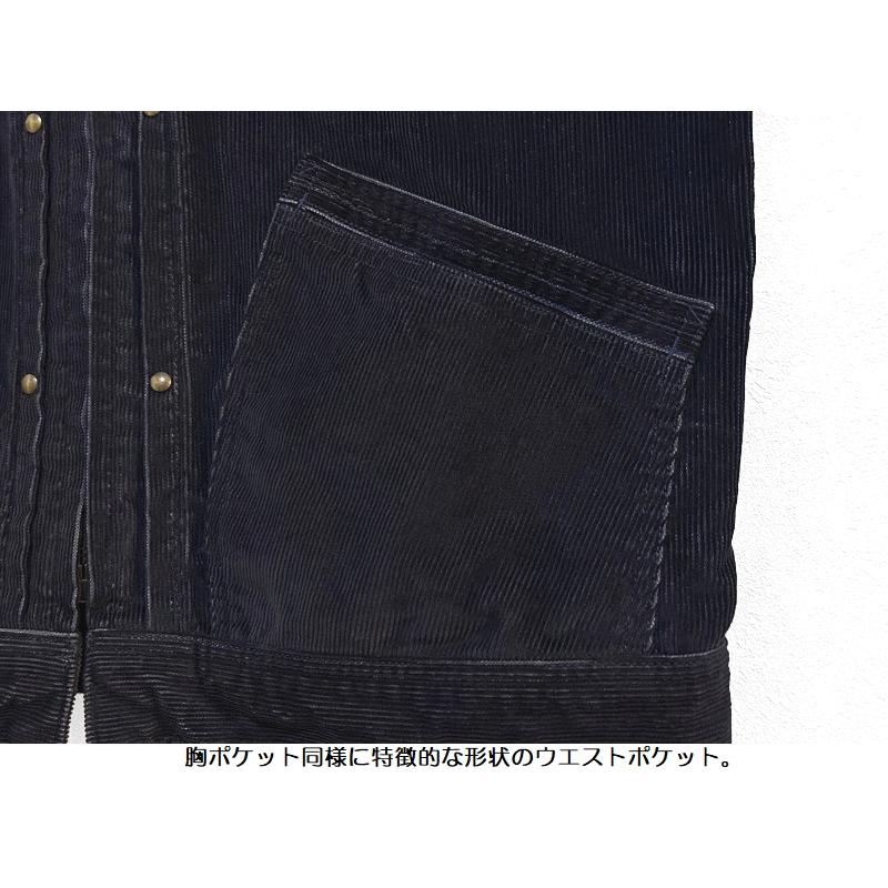ダリーズ＆コー コーデュロイジャケット DALEE'S＆Co DELUXEWARE デラックスウエア EASY NAVY 81C 国産 日本製 メンズ アメカジ 送料無料の画像