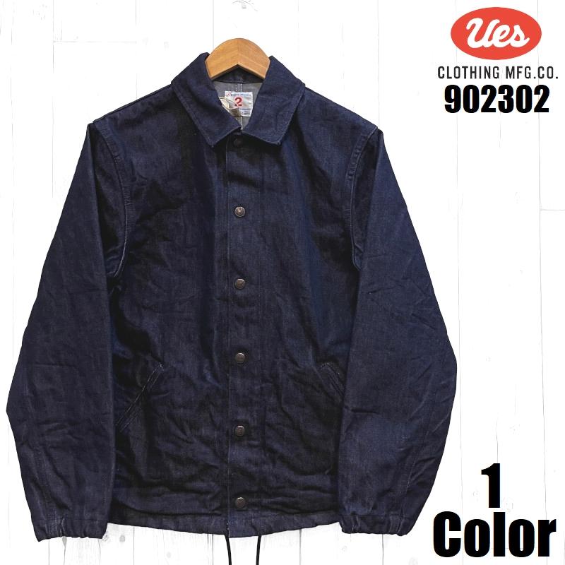 【極美品】UES ウエス　テーラードジャケット 3 デニム インディゴ　綿100 極美品】UES ウエス テーラードジャケット 3 デニム インディゴ 綿100