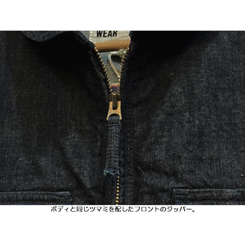 ジャンみ UES ウエス デニムサマーフライトジャケット EASY NAVY 912201