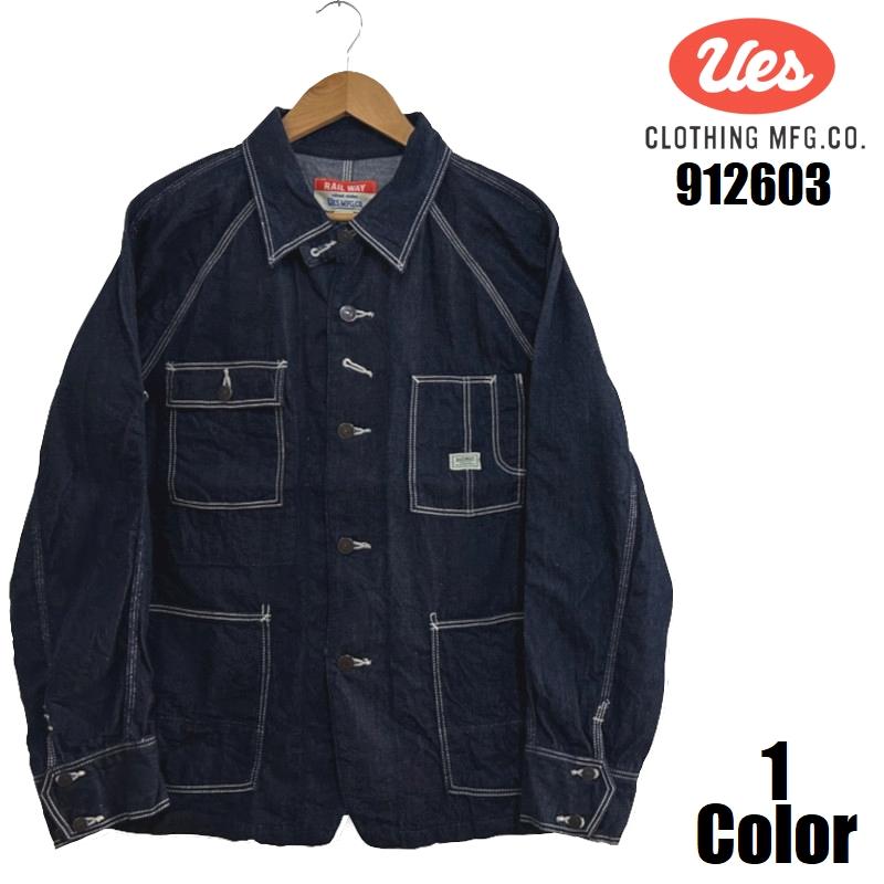 UES（ウエス） デニムレイルロードジャケット UES EASY NAVY 912603
