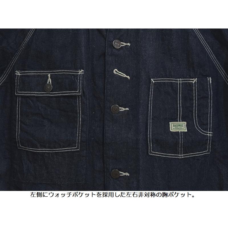 UES（ウエス） デニムレイルロードジャケット UES EASY NAVY 912603