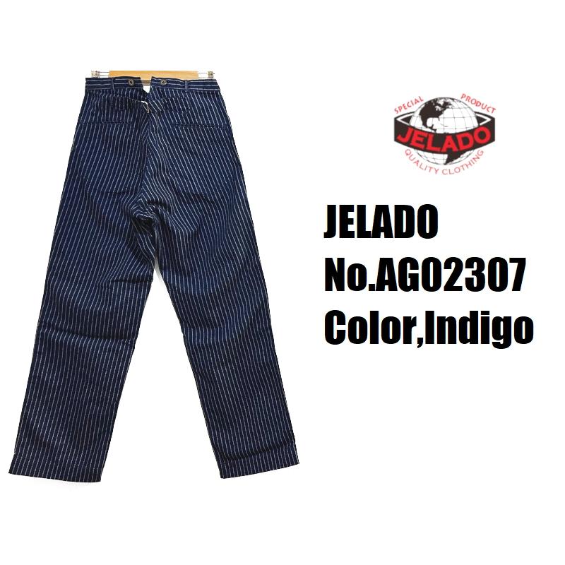 ジェラード 'HOGHEAD'ウォバッシュトラウザー JELADO ラストリゾート 青タグ AGE OF LONGING AG02307 ワーク 国産 日本製 メンズ アメカジ 送料無料の画像