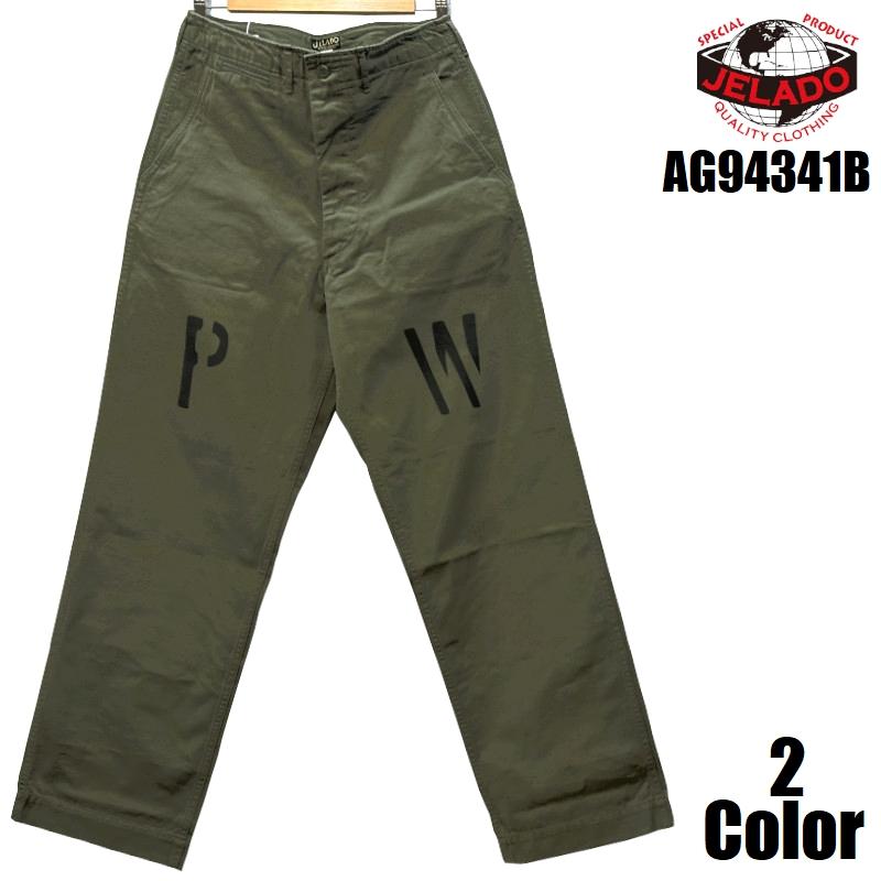 JELADO（ジェラード） '41Khaki'チノトラウザー ステンシル ラスト