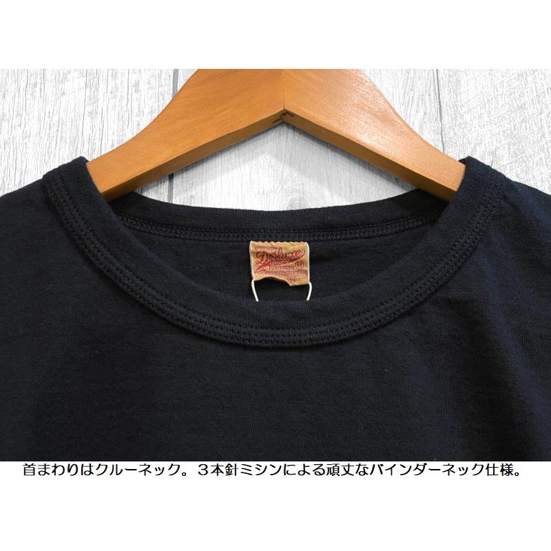 デラックスウエア 'Deluxeware'ロゴプリントＴシャツ DELUXEWARE EASY NAVY BRGM-00B8 半袖 国産 日本製 メンズ アメカジ 送料無料｜easy-navy｜08