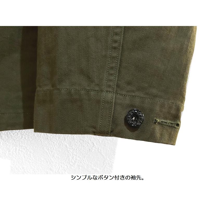 ジェラード 'CM43'ヘリンボーンフィールドジャケット JELADO EASY NAVY CT03443 ミリタリー メンズ アメカジ 国産 日本製 送料無料の画像