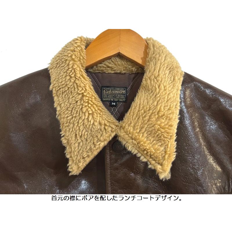 デラックスウエア '40S'ランチジャケット DELUXEWARE EASY NAVY D-27 ランチコート 長袖 国産 日本製 メンズ アメカジ 送料無料の画像