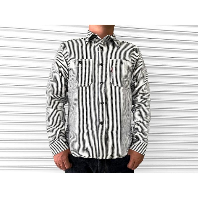 希少サイズ STUDIO D’ARTISAN ウォバッシュワークシャツ XL STUDIO D'ARTISAN（ステュディオ・ダ・ルチザン） 14ozヒッコリー