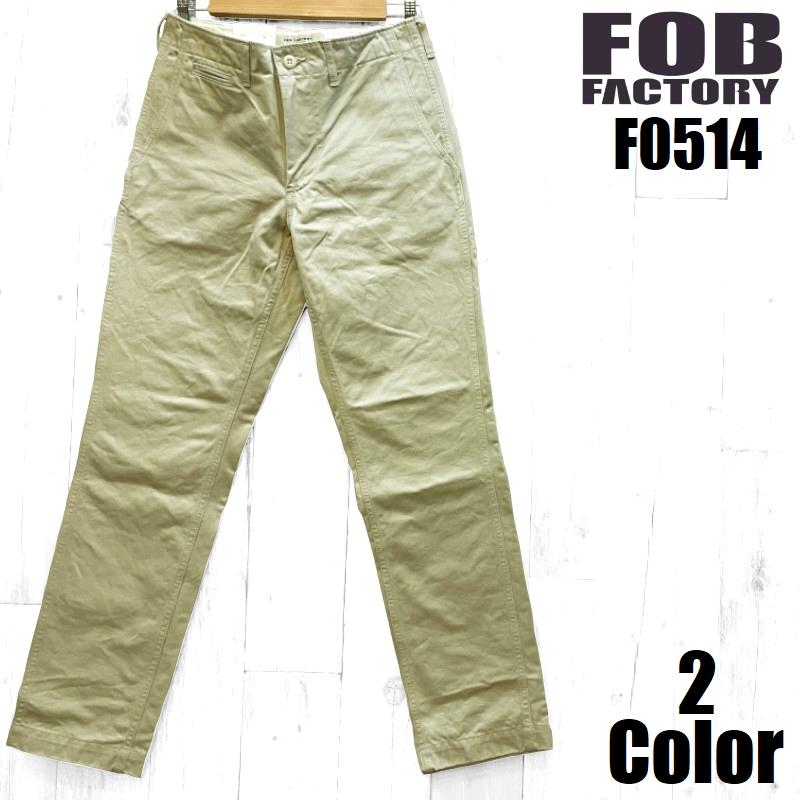 FOB FACTORY FOBファクトリー ナローU.Sチノトラウザー EASY FOB FACTORY FOBファクトリー ナローU.Sチノトラウザー EASY