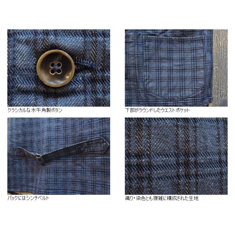 グラフゼロ インディゴチェックショールカラーベスト graphzero EASY NAVY GZ-SLVTJ-3009C :GZ-SLVTJ ...