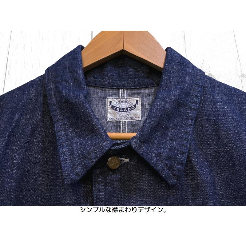 JELADO（ジェラード） '491J'デニムカバーオール JELADO EASY NAVY