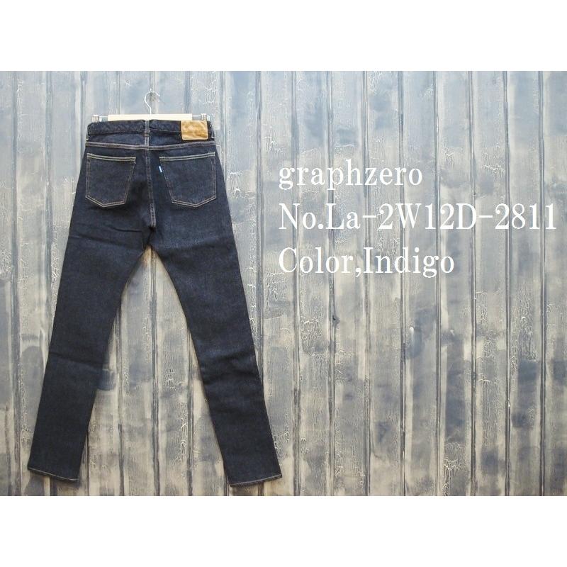 graphzero（グラフゼロ） 12ozストレッチデニムタイトストレートジーンズ graphzero EASY NAVY La-2W12D ...