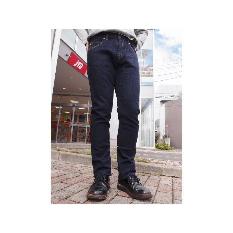 graphzero（グラフゼロ） 12ozストレッチデニムタイトストレートジーンズ graphzero EASY NAVY La-2W12D ...