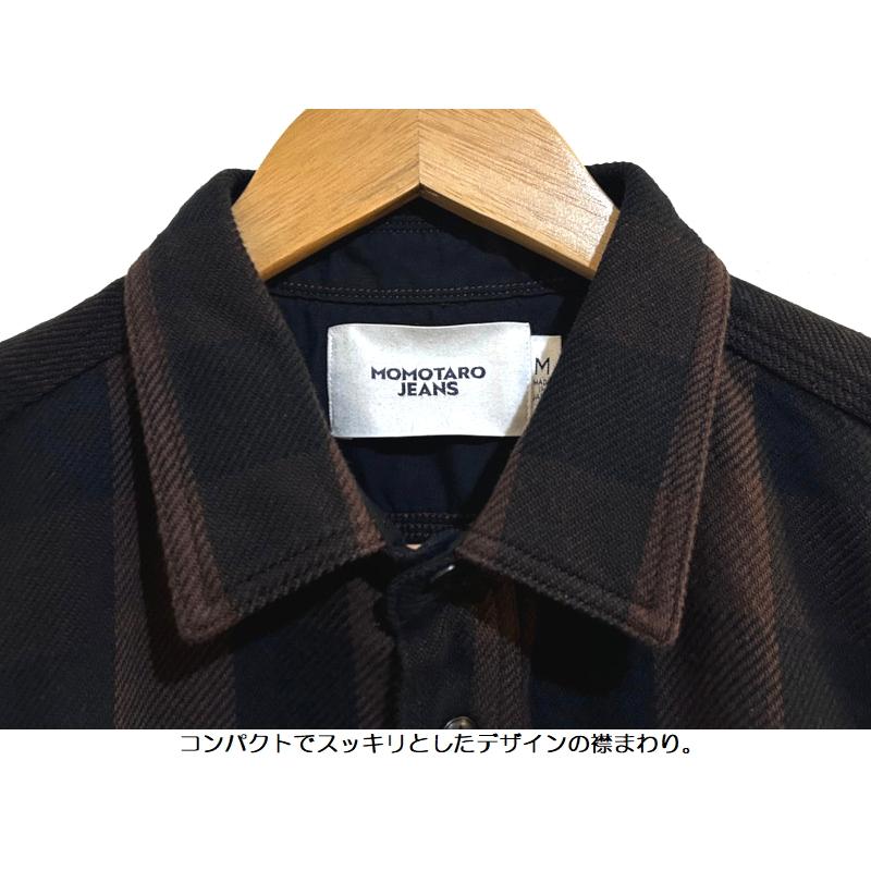 桃太郎ジーンズ（MOMOTARO JEANS） ブロックチェックツイルシャツ
