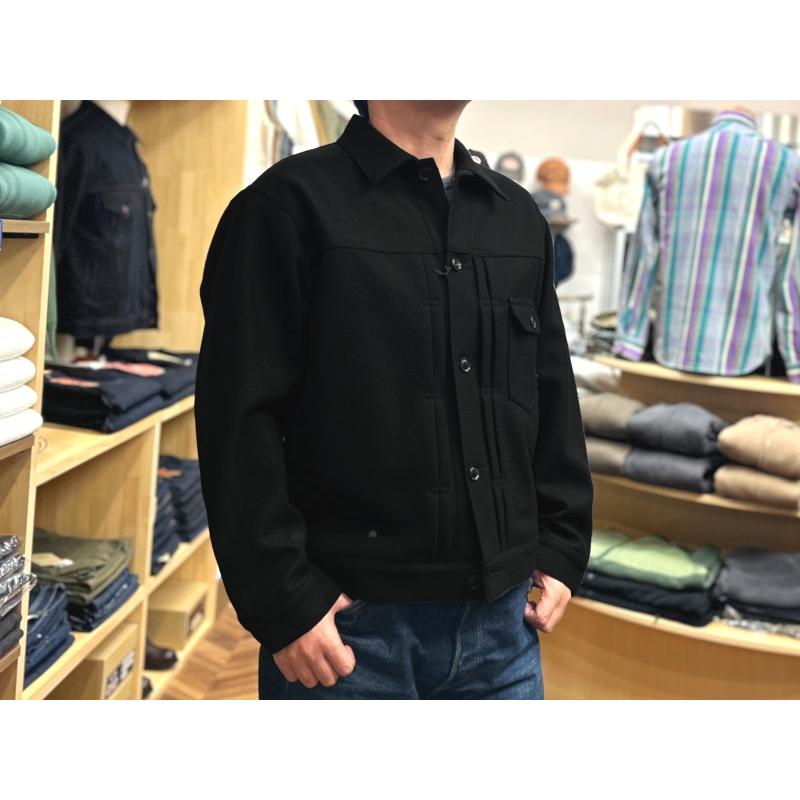 桃太郎ジーンズ 1stタイプメルトンジャケット MOMOTARO JEANS EASY NAVY MMOT6305 国産 日本製 岡山 児島 メンズ アメカジ 送料無料の画像