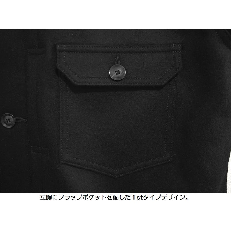 桃太郎ジーンズ 1stタイプメルトンジャケット MOMOTARO JEANS EASY NAVY MMOT6305 国産 日本製 岡山 児島 メンズ アメカジ 送料無料の画像