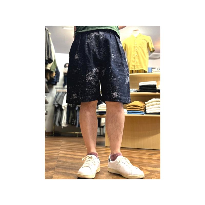 桃太郎ジーンズ（MOMOTARO JEANS） ジャガードワイドショーツ MOMOTARO