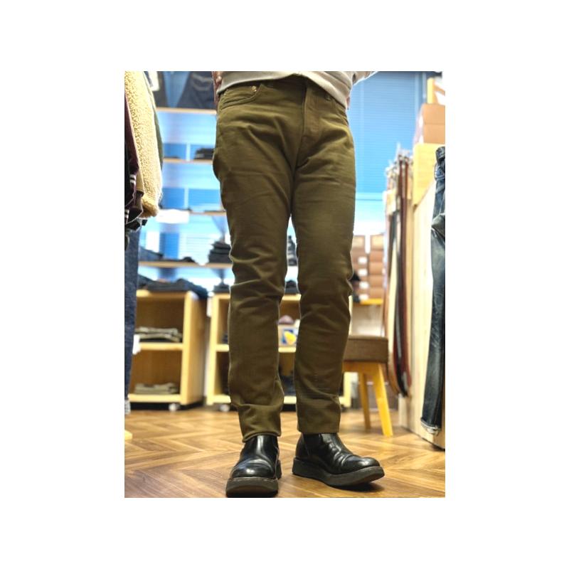 桃太郎ジーンズ（MOMOTARO JEANS） 10.5ozセルビッチグリーンデニム